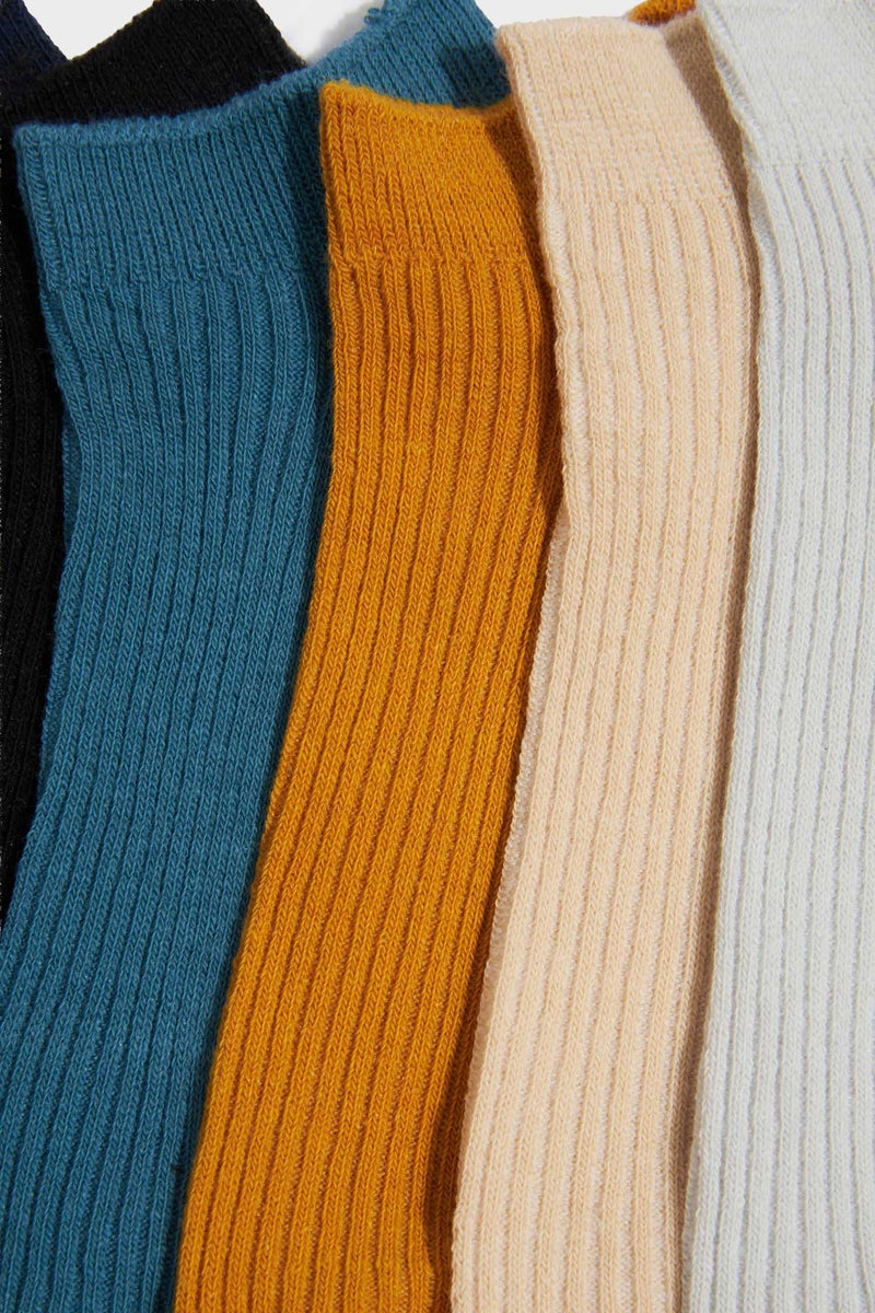 DeFacto Multicolour Man Man 7 piece Short Socks Casual - Image 3