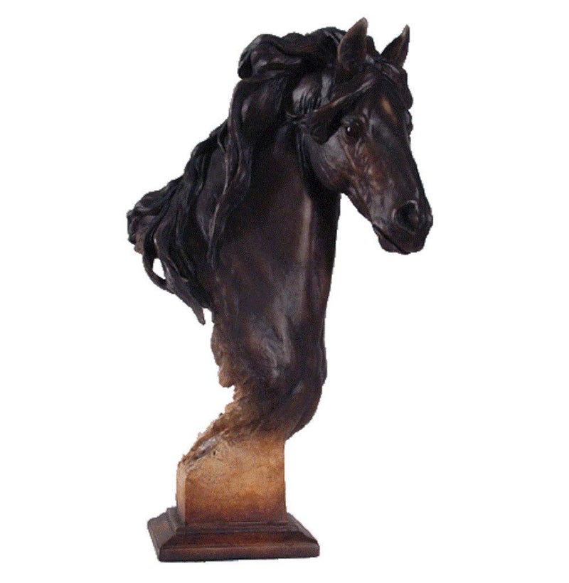 Wild Wings Equus Onyx - Fresian Horse - Small Sculpture by Arich Harrison - Image 1