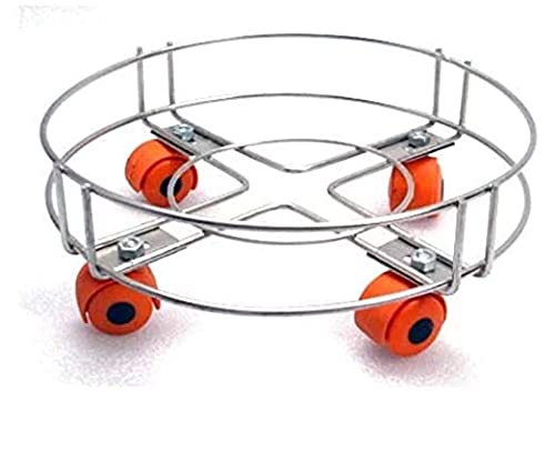 CR18 COLLECTION Combo 1 pcs Cylinder Trolley and Chakla Belan and Tawa Stand for Kitchen - 100% Rust-Free Stainless Steel(Combo) - Image 2