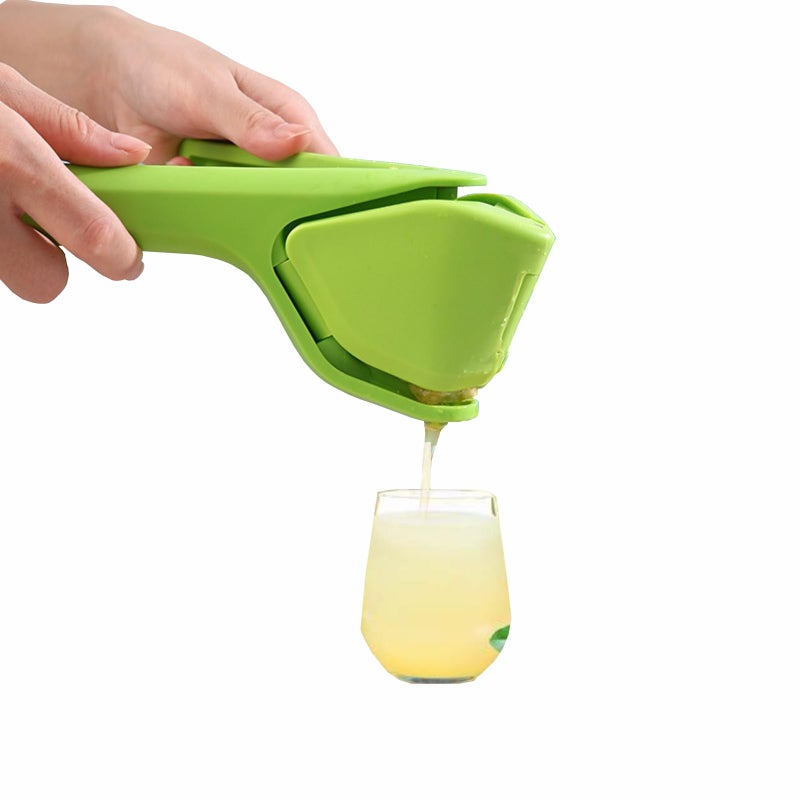 Lime Squeezer Manual Leverage Effortless Hand Juicer Easy Squeeze Fold Flat Lemon Juicer Lemon Press Squeezer with Sideways Pivot to Increase Leverage Easy to Use for Lemons Lime Citrus Green
