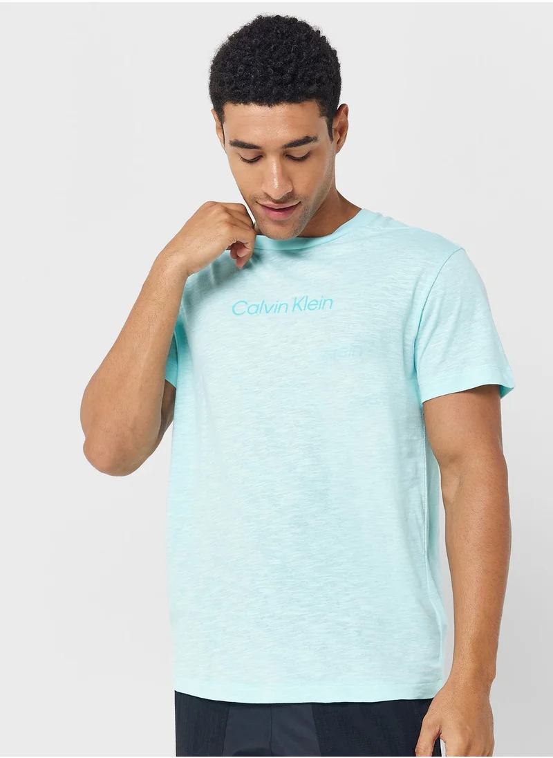 CALVIN KLEIN Logo Crew Neck T-Shirt