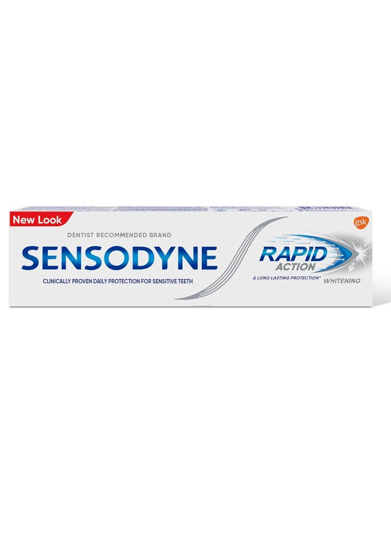 Sensodyne Rapid Action Whitening Toothpaste 75ml