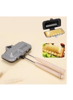 Generic Sandwich Maker, Breakfast Sandwich Maker, Hot Dog Toaster, Grilled Cheese Maker Nonstick Sandwich Maker Flip Grill Pan for Breakfast Pancakes, Toast, Omelets  - Image 1
