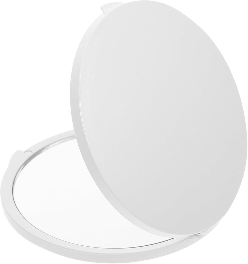 Folding Compact Travel Mirror 5X Magnifying Small Handheld Makeup Mirror Portable Mini Round Flip for Women Outdoor Pocket Use - Image 1
