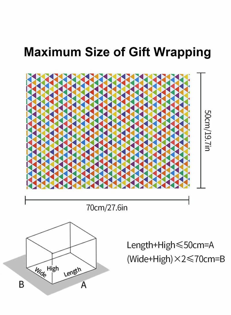 SYOSI Gift Wrapping Paper, Happy Birthday Wrapping Paper Recycled Gift Wrapping Paper, Birthday Wrap Paper with Tags Ribbons Sticker Double for Birthday, Bridal Baby Shower, Graduations, Boy, Girl - Image 3