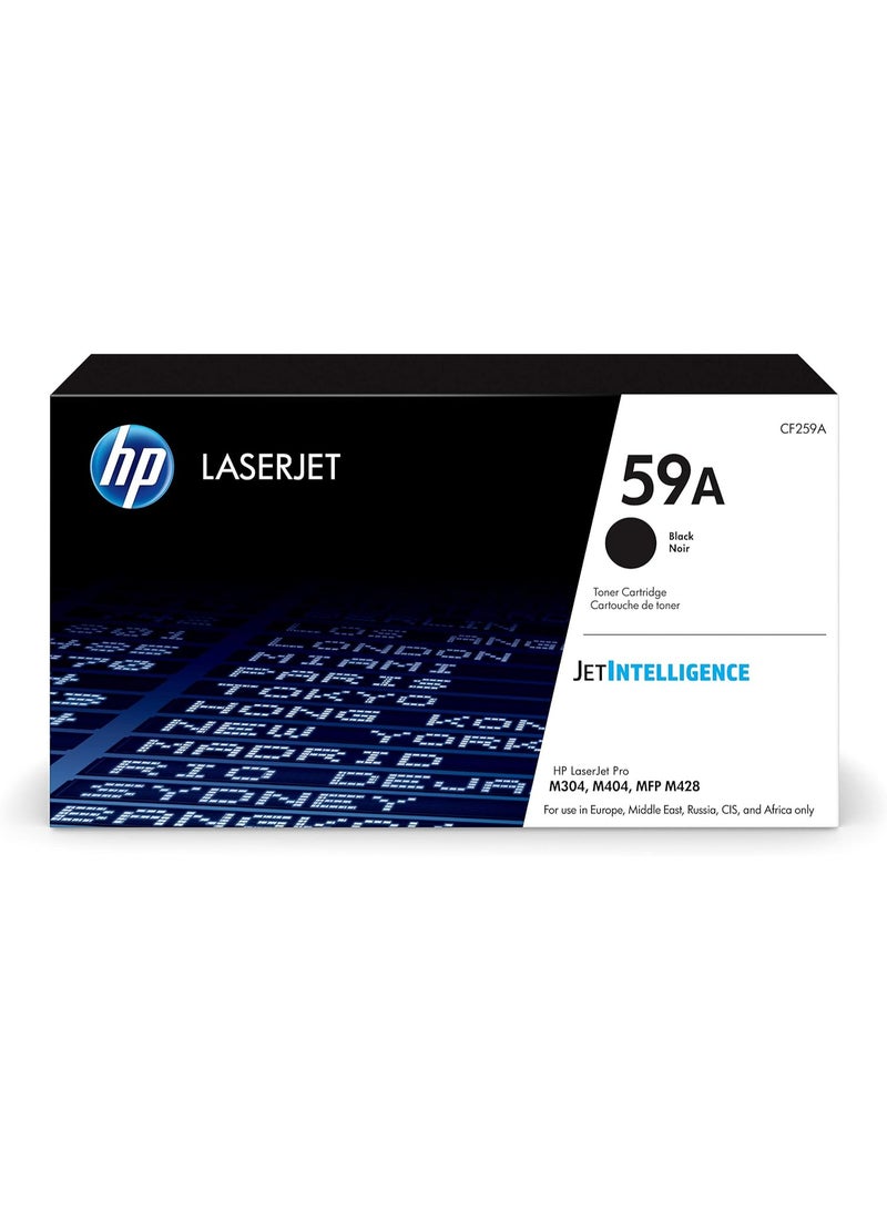 HP Toner HP 59A Black Original Laser Toner Cartridge | CF259A | Compatible with HP LaserJet Pro M304, M404 & M428 Series Printers | High Quality Sharp Black Prints - Image 1