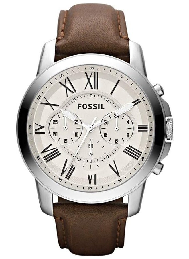 FOSSIL Fossil Men's Watch Imported waterproof Leather Quartz Watch -FS4735  - Image 1