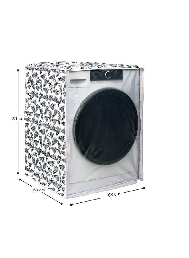Classic® Front Load Washing Machine Cover Suitable for LG 7 Kg & 7.5 Kg (60cmsX63cmsX81cms, Black & White) - Image 2