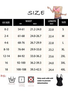 AGD Women's Zippered Waist Trainer Corset Workout Corset Black  - Image 3