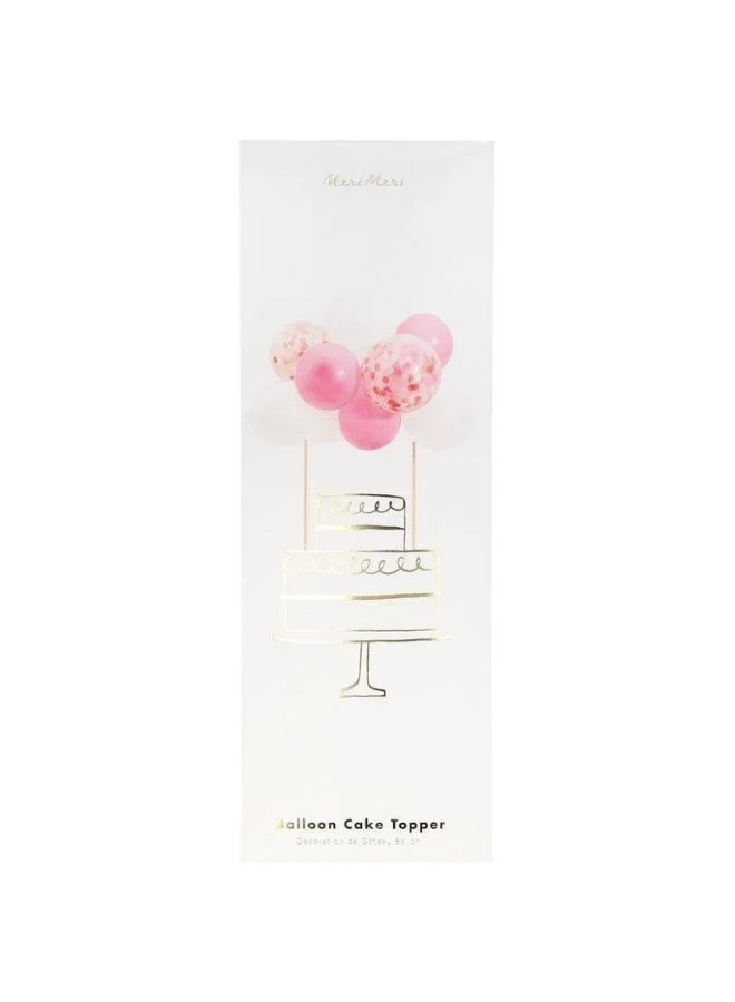 Meri Meri Pink Balloon Cake Topper Kit