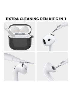 Ahastyle AhaStyle Clear Airpods 4 Case Cover with Cleaning Kit [Anti-Yellowing] Soft TPU Protective Covers Skin Designed for Apple AirPods 4th Generation 2024 Support USB-C Charging Case and Wireless Charging  - Image 4