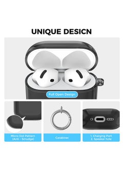 Ahastyle AhaStyle Clear Airpods 4 Case Cover with Cleaning Kit [Anti-Yellowing] Soft TPU Protective Covers Skin Designed for Apple AirPods 4th Generation 2024 Support USB-C Charging Case and Wireless Charging  - Image 3