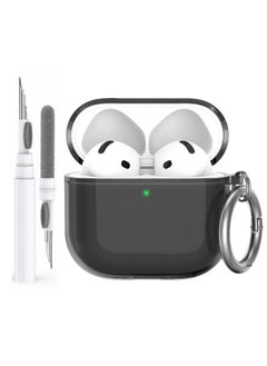 Ahastyle AhaStyle Clear Airpods 4 Case Cover with Cleaning Kit [Anti-Yellowing] Soft TPU Protective Covers Skin Designed for Apple AirPods 4th Generation 2024 Support USB-C Charging Case and Wireless Charging  - Image 1