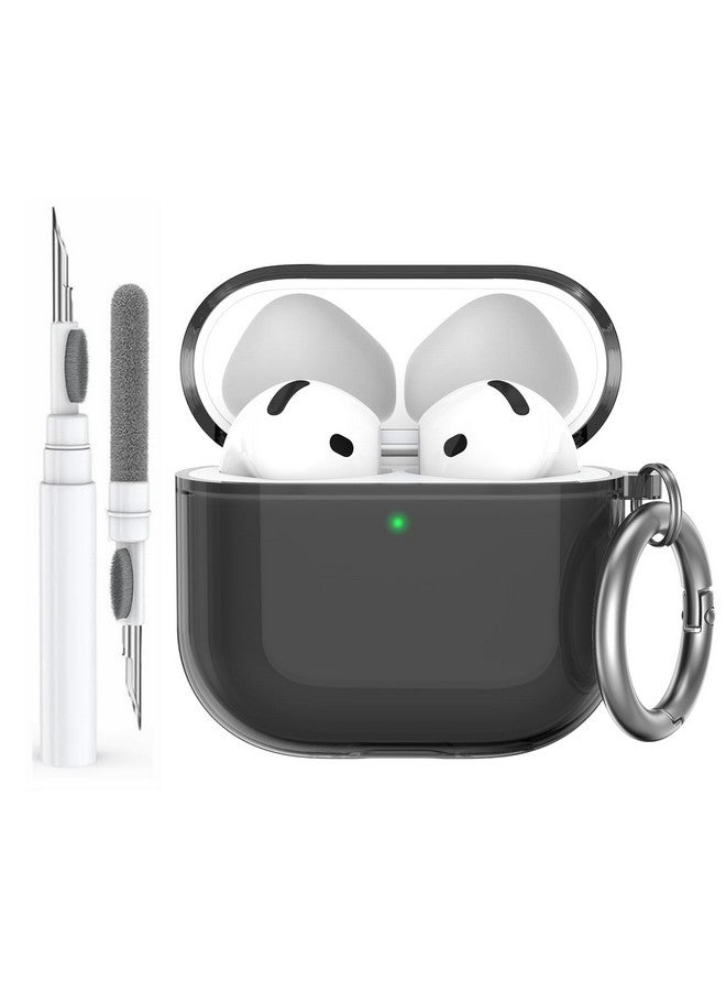 Ahastyle AhaStyle Clear Airpods 4 Case Cover with Cleaning Kit [Anti-Yellowing] Soft TPU Protective Covers Skin Designed for Apple AirPods 4th Generation 2024 Support USB-C Charging Case and Wireless Charging - Image 1