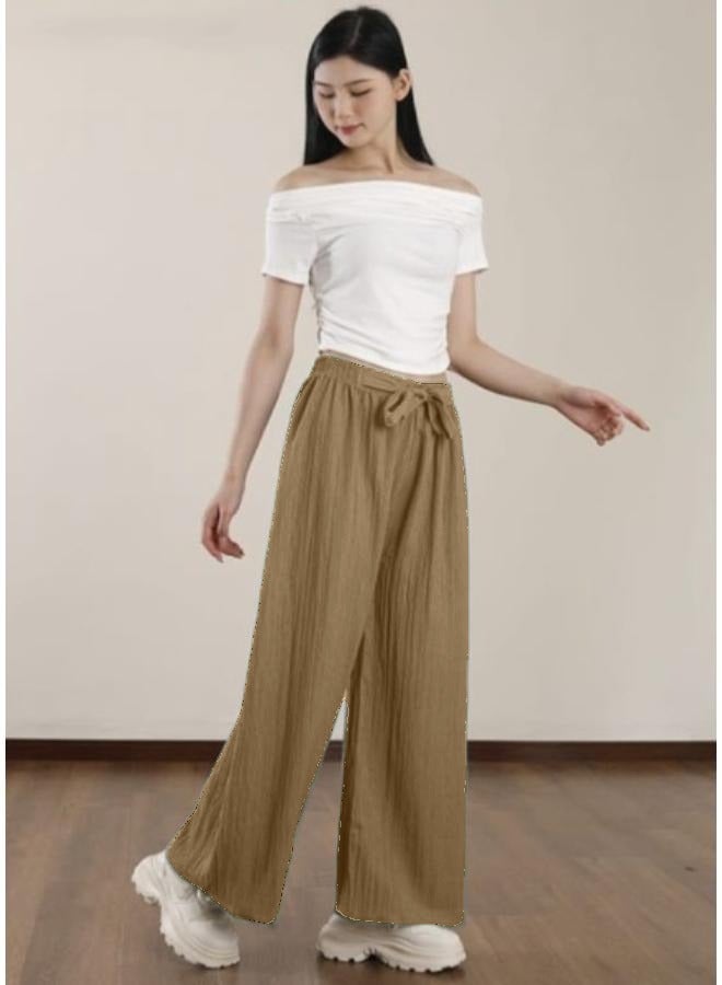 Wide Leg Pants Casual High Waist Loose Pants For Spring and Summer Women's Clothing KU366 - Image 1