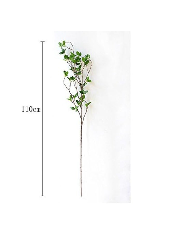 Htmeing Artificial Eucalytus Green Branches Faux Ficus Twig Home Office Shop Decoration (5 pcs) - Image 2