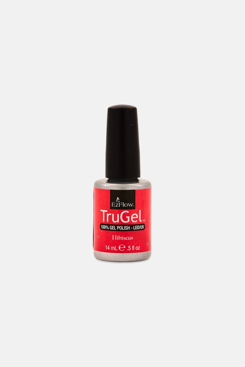 Ez Flow Hibiscus TruGel Nail Polish 14ml, Red - Image 1