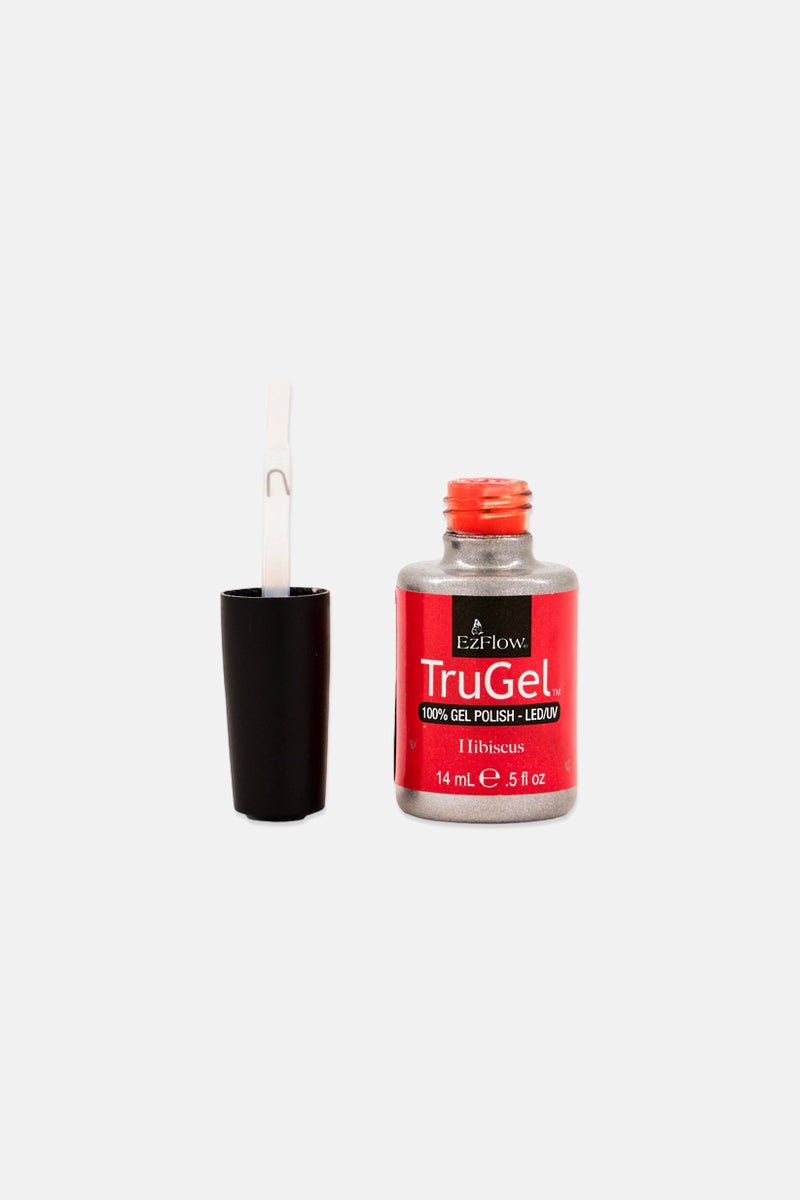 Ez Flow Hibiscus TruGel Nail Polish 14ml, Red - Image 2