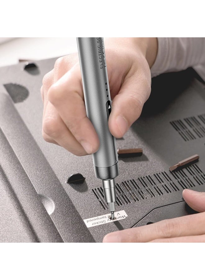 HASTHIP® Precision Screwdriver Set, 46 in 1 Precision Mini Electric Screwdriver with 38 Bits & 6 Pry Tools Tool Box, Multifunction Magnetic Driver Bit Set, USB Rechargeable for Phone, Camera, Watch - Image 3