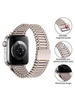 ALMNVO For Apple Watch Band 49mm 46mm 42mm 45mm 41mm 44mm 40mm 38mm, iWatch Bands Magnetic Metal Strap Women Men Stainless Steel Bracelet Wristband for Apple Watch Ultra/2 Band Series 10 9 8 7 SE 6 5 4 3 2  - Image 4