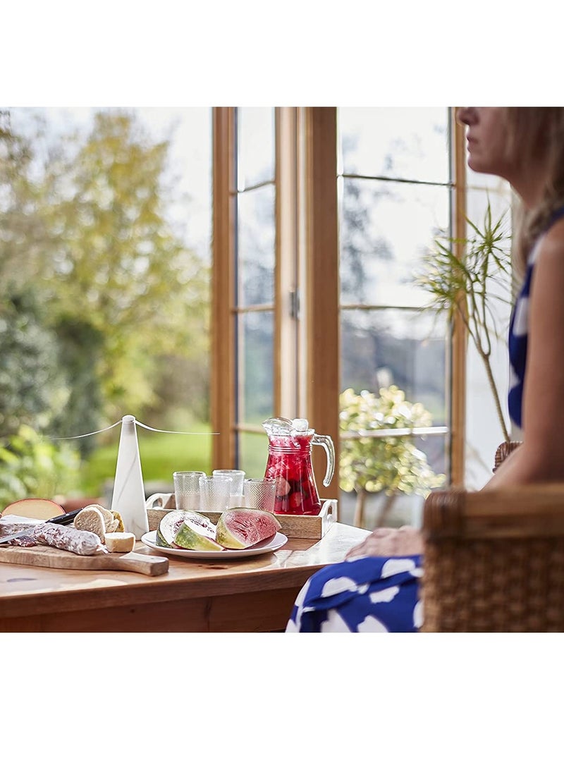 Captaintech Repellent Fan, Portable Table Fly Fan, Lightweight, Durable and Odor-Free Fly Repellent Fan Keep Flies and Bugs Away from Your Food Enjoy Outdoor Meal - Image 3