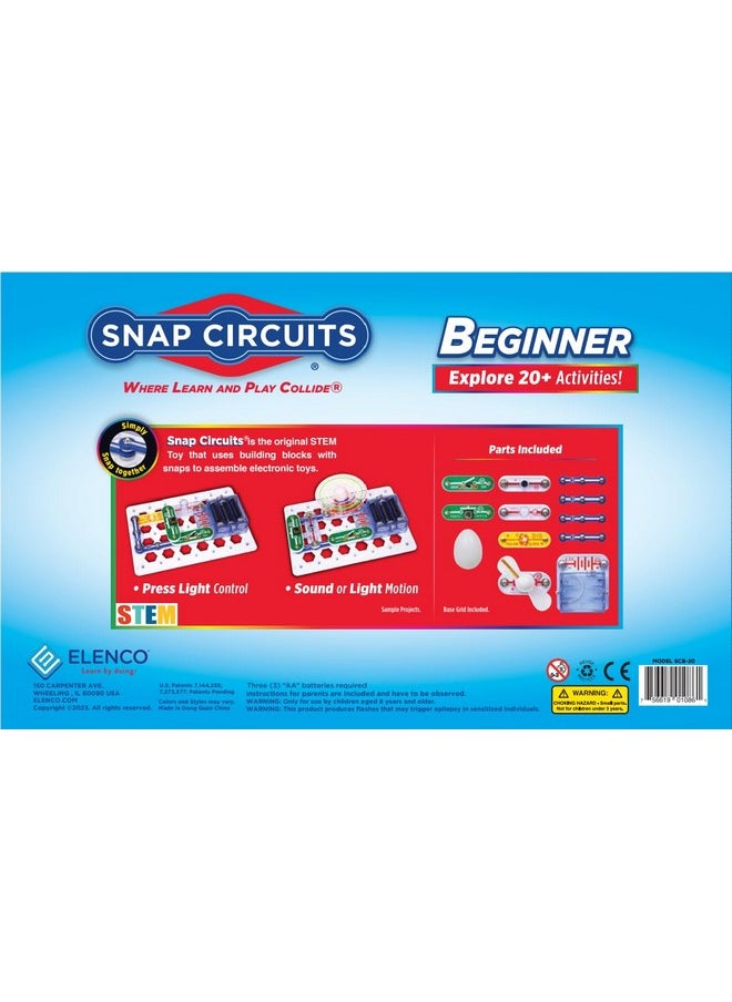 Snap Circuits Snap Circuits Beginner, Electronics Exploration Kit, Stem Kit for Ages 5-9 (SCB-20)  - Image 2