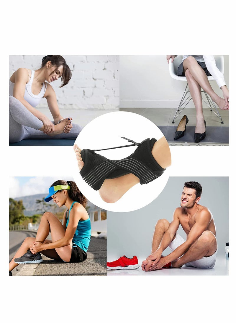 Excefore Plantar Fasciitis Night Splint Foot Drop Orthotic Brace, Adjustable Elastic Dorsal Splint, Effective Relief from Plantar Fasciitis Pain, Heel, Arch Foot Pain - Image 5