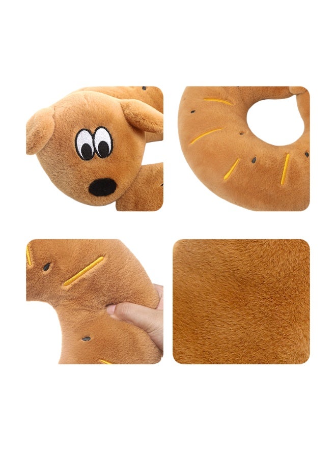 Jooki Meat Floss Puppy Neck Pillow, Cute Plush Toy, Stuffed Animal, Girl's Doll, Birthday Gift, 30cm - Image 2