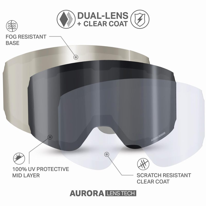 Wildhorn Outfitters Wildhorn Roca Pro Ski Goggles Men Women, Ultra wide FOV 185Â° snowboard goggles, Anti-Fog/Scratch 100% UV - Image 5