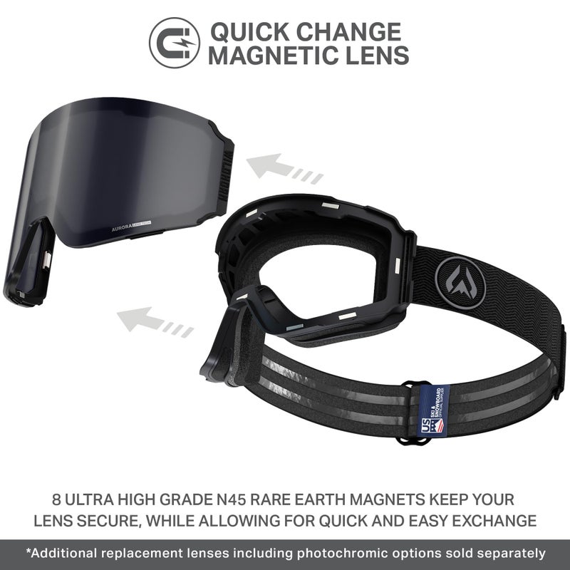 Wildhorn Outfitters Wildhorn Roca Pro Ski Goggles Men Women, Ultra wide FOV 185Â° snowboard goggles, Anti-Fog/Scratch 100% UV - Image 4