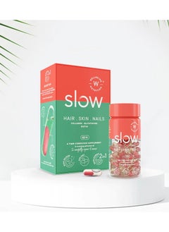 WELLBEING NUTRITION Wellbeing Nutrition Slow Hair Skin Nails, 60 Capsules  - Image 1