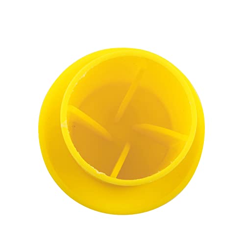 JCBIZ 12pcs Plastic Reinforced Protective Cap Yellow Safety Mushroom Survey Rebar Cap for Diameter 10-25mm Reinforcement - Image 3