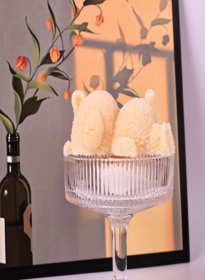 KuuGuu 2 PCS Lying Bear Fondant Mold 3D Chocolate Silicone Mold Cute Teddy Bear Decorating Mold for DIY Dessert Baking Cake Cupcake Topper Jello Ice Cube Soap Topper Polymer Clay Resin Epoxy Gum Paste Mold - Image 4