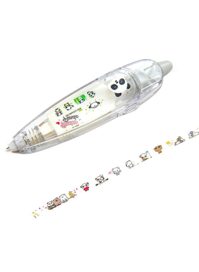 نيبمينينت شريط تصحيح لاصق يعمل بالدفع بتصميم رسومات كرتونية مبتكرة أبيض/ شفاف/ أسود