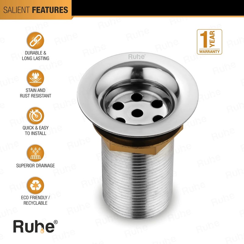 RUHE Ruhe Thread Waste Coupling Brass Full Thread Waste Coupling 3 Inches - Image 4
