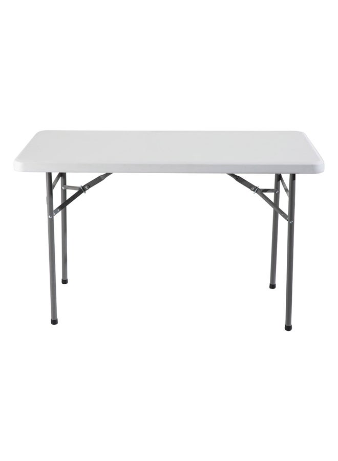 AL SANIDI Foldable Fiberglass Camping Table, Foldable Table for Outdoor and Home Gardens, White, Size 62*122*73Cm  - Image 3