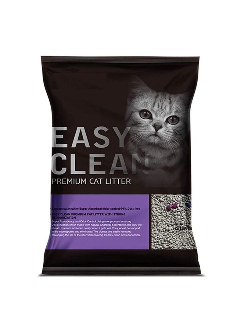 Emily pets Cat litter Fresh Scented Bentonite Cat Litter. is 99% dust free.Your cat will leave no foot prints after stepping out of the tray. 10L Scented Lavender - Image 1
