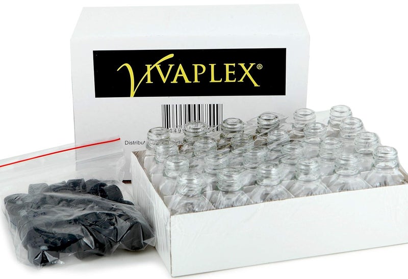 Vivaplex زجاجات فيفابلكس 24 شفافة سعة 15 مل مع أغطية - Image 3