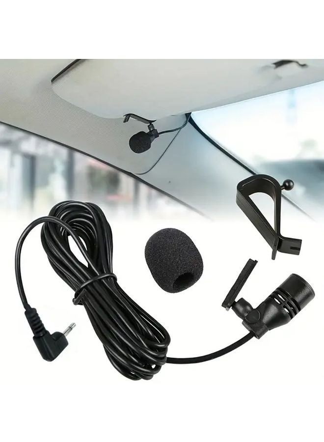 Universal Fit Wired Car Microphone Adjustable Clip Plug and Play Speaker Kit No Battery Required - Image 1