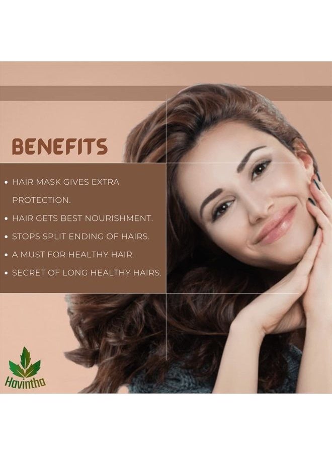 Havintha - hair mask for hair fall growth split ends luster shining nourishment 227 grams - Image 1