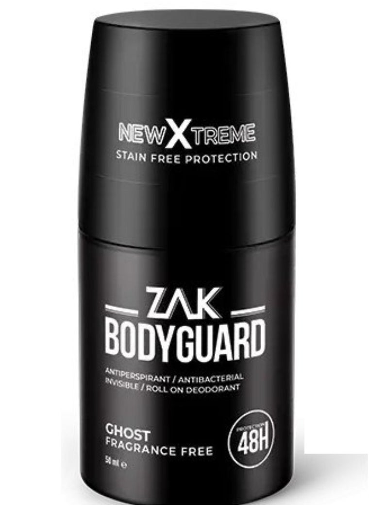 ZAK - Zak Body Guard Deodorant Roll On Ghost Fragrance Free 50 Ml - Image 1