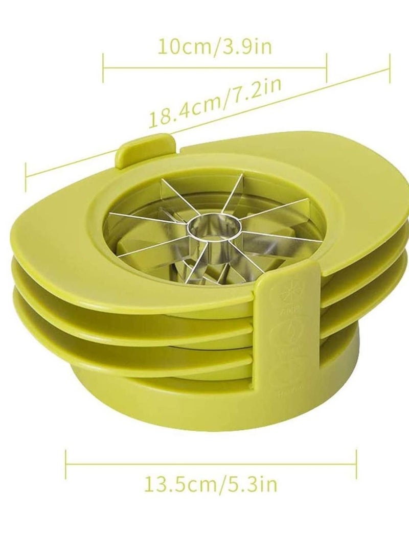Y&D Apple Cutter Fruit with Slicer Pear Mango Lawn Mower Orange Tomato Solid Base Shaped 4 in 1 Multifunctional Slicers Kitchen Utensil Set  - Image 4