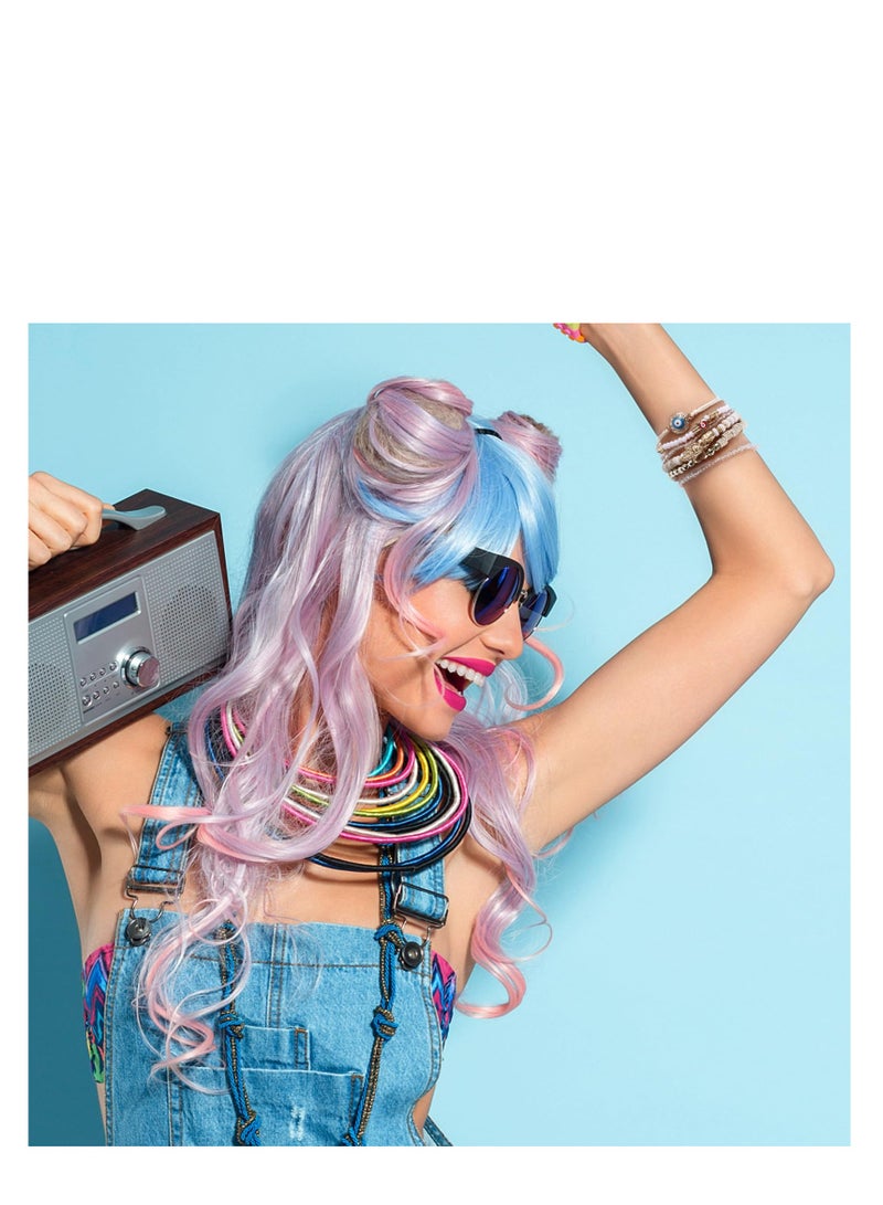 KASTWAVE Women's Bracelets, 12 Pcs Preppy Bracelet, Friendship Bracelet, Devil Eye Beaded Fashion Bracelet, Bohemian Multilayer Rice Bead Temperament Jewelry Bracelet, Suitable Gift for Girls, Women - Image 5