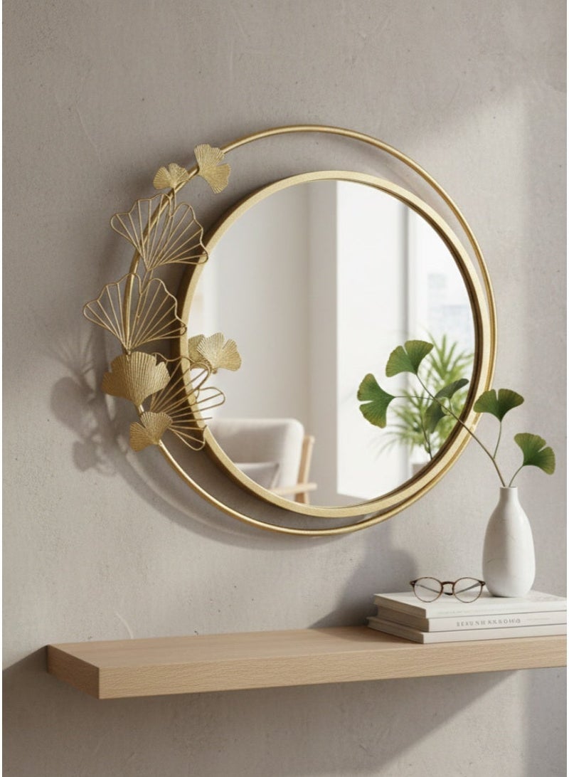 القناص مراية جدار  اطار ذهبي فاخر مع ديكور حجم كبير  جودة عالية - Image 1