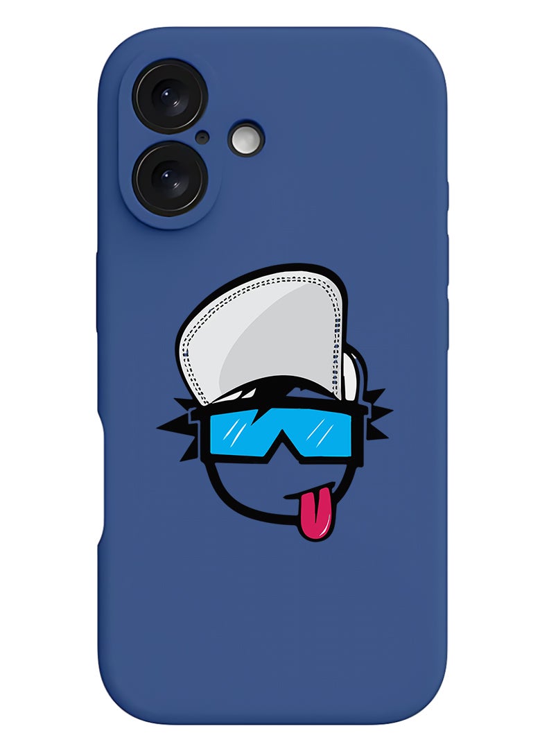 Theodor Protective Slim Fit Case Liquid Silicone Cover with Full Body Protection Anti-Scratch Shockproof Case For Apple iPhone 17 (Blue) Crew 5 - Image 1