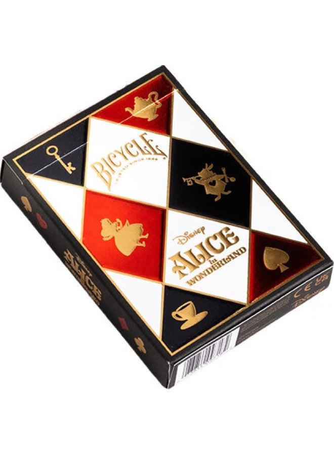 Bicycle بطاقات اللعب، مجموعة سلسلة ديزني، لعبة ورق ذات طابع، مغامرات أليس في بلاد العجائب - Image 1