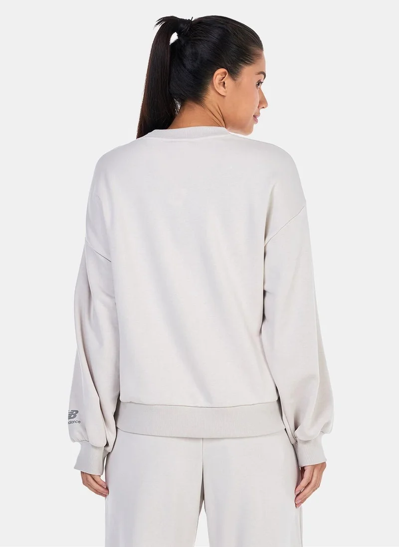 New Balance Women's Essentials Varsity Fleece Crew Sweatshirt