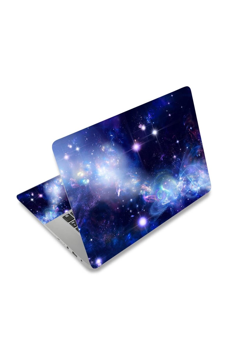 HAPPYLIVE SHOPPING Laptop Skin Sticker Decal, 12" 13" 13.3" 14" 15" 15.4" 15.6" Laptop Skin Sticker Protector Cover for Toshiba Hp Samsung Dell Apple Acer Leonovo Sony Asus Laptop Notebook (Galaxy) - Image 1