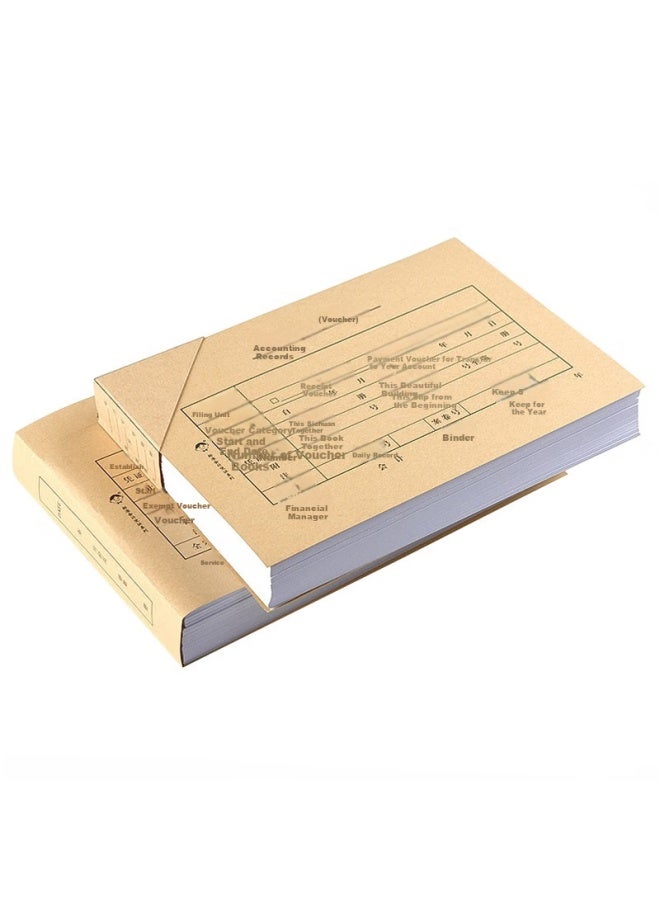 LISON Haolixin (Lison) 1315-Accounting File (Voucher) Cover, Cut-Out Style, 212*150Mm, 100 Sheets/Pack, 50 Sets/Pack, Jingniu A5 Voucher Binding, Nationwide Standard - Image 3