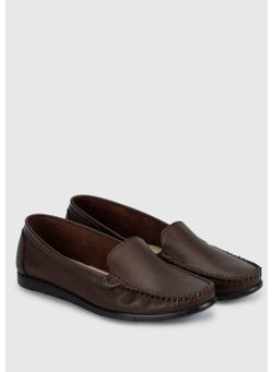 eclipse Brown Leather Women's Shoes  - Image 2